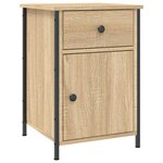 vidaXL Tables de chevet 2Pièces chêne sonoma 40x42x60cm bois d'ingénierie