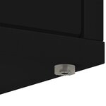 vidaXL Maison pour chat Noir 51 x 30 x 42 cm Bois d'ingénierie