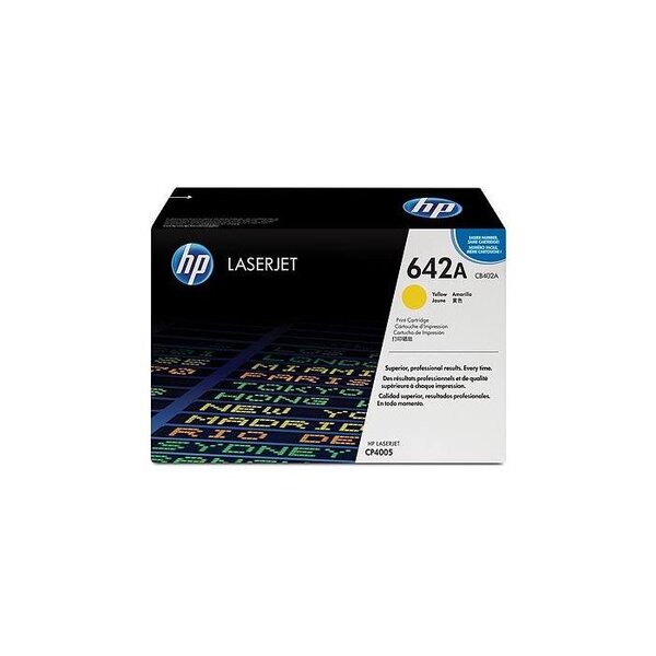 Cartouche toner Original N° 642A CB402A 7500 pages Jaune HP
