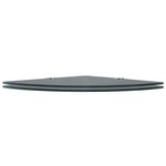 vidaXL Étagères d'angle 2 Pièces et supports chromés Verre Noir 35x35 cm