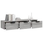 vidaXL Armoire murale Sonoma gris 102x30x20 cm Bois d'ingénierie