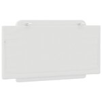 vidaXL Coussin de tête de lit blanc 100 cm similicuir