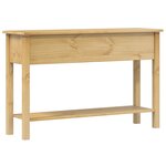 vidaXL Table console « Corona » 114 x 34 5 x 73 cm Bois de pin massif
