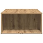 vidaXL Table basse chêne artisanal 90x67x33 cm bois d'ingénierie
