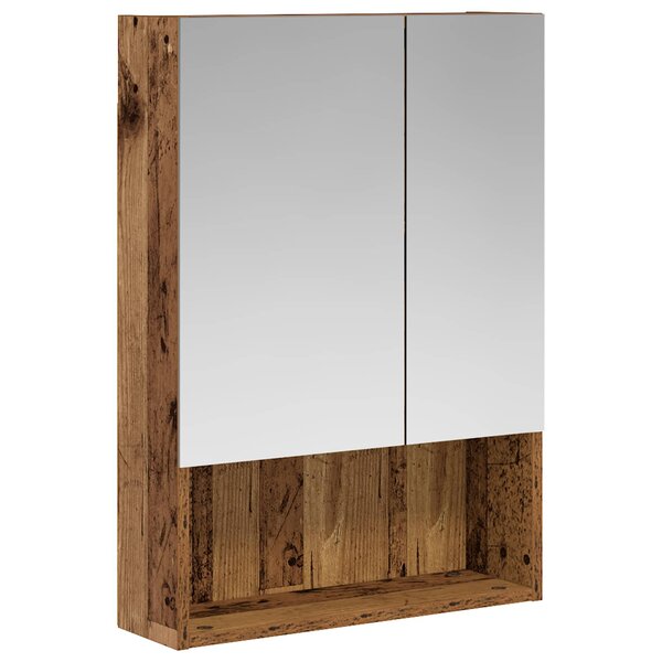 vidaXL Armoire Miroir de Salle de Bain Bois ancien 50 x 14 5 x 70 cm