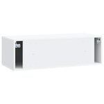 vidaXL Meuble TV mural 98 x 41 x 30 cm Blanc Bois d'ingénierie