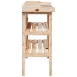 vidaXL Table à plantes avec étagères 78x38x82 5cm bois de sapin solide