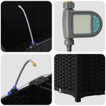 vidaXL Pots de jardin Noir 160 x 40 x 52 cm Acier