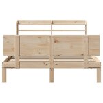 vidaXL Cadre de lit avec tête de lit sans matelas 120x190 cm