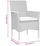 vidaXL Ensemble de salle à manger de jardin 9 pièces Rattan poly noir