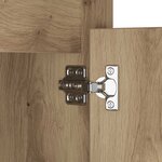 vidaXL Armoire de chevet LED chêne artisanal 38 x 34 x 61 cm