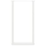 vidaXL Pieds de table de bar en U  2 pièces  blanc  50 x (90-91) cm  acier