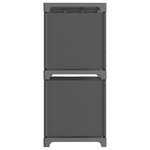 vidaXL Étagère d'affichage 5 cubes Gris 103x30x72 5 cm Tissu