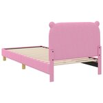 vidaXL Cadre de lit pour enfants avec tête de lit Rose 80 x 200 cm