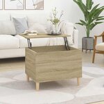 vidaXL Table basse Chêne sonoma 60x44 5x45 cm Bois d'ingénierie