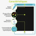ACROPAQ Tablette Dessin Enfant 10 pouces- Ardoise Magique Ecran couleur LCD- tablette LCD-(Pile CR2025 incluse) Bleu