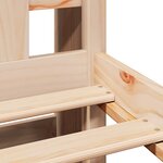 vidaXL Lit bibliothèque sans matelas 180x200 cm bois massif de pin