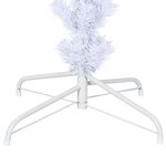 vidaXL Sapin de Noël artificiel renversé avec support Blanc 180 cm