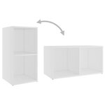 vidaXL Meubles TV 2 Pièces Blanc 72x35x36 5 cm Bois d'ingénierie