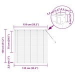 vidaXL Store de Fenêtre avec des rideaux Autre Blanc 135 x 130 cm Aluminium