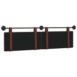 vidaXL Tête de lit suspendue Brun Brillant PU antique