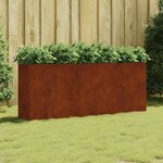 vidaXL Lit surélevé de jardin 200x40x80 cm acier corten