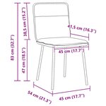 vidaXL Chaises à manger lot de 6 vert foncé velours