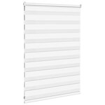 vidaXL Store zèbre blanc 110x100 cm largeur du tissu 105 9cm polyester