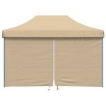 vidaXL Tente de fête 279 x 410 x 315 cm Beige Tissu Oxford