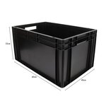 Pack and Move - Bac Gerbable - Charge 20 kg - 60 x 40 x 32 cm - Stockage  Rangement  Outils  Bricolage - Résistant - Réutilisable - 60L