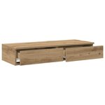 vidaXL Tiroirs de lit avec tiroir chêne artisanal 75 x 36.5 x 16.5 cm