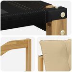 vidaXL Ensemble de canapés d'extérieur 10 pc Blanc et Beige