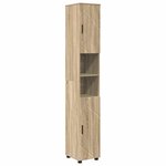 vidaXL Meuble de salle de bain haut Chêne sonoma 30 x 35 x 192 cm
