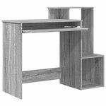 vidaXL Bureau Gris Sonoma 106 x 40 x 88.5 cm Bois d'ingénierie