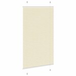 vidaXL Store plissé crème 70x150 cm largeur du tissu 69 4 cm polyester