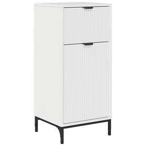 vidaXL Cabinet de salle de bain Blanc brillant 39 5 x 36 x 88 cm