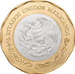Monnaie FIFA WORLD CUP 26 Guadalajara Cupronickel 20 Pesos Mexico 2026 (PRÉCOMMANDE)