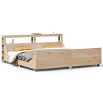 vidaXL Cadre de lit sans matelas 180x200 cm bois massif de pin
