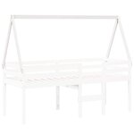 vidaXL Toit de lit pour enfants blanc 199x80 5x88cm bois de pin massif