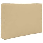 vidaXL Coussin de canapé d'extérieur 2 Pièces Beige Polyester