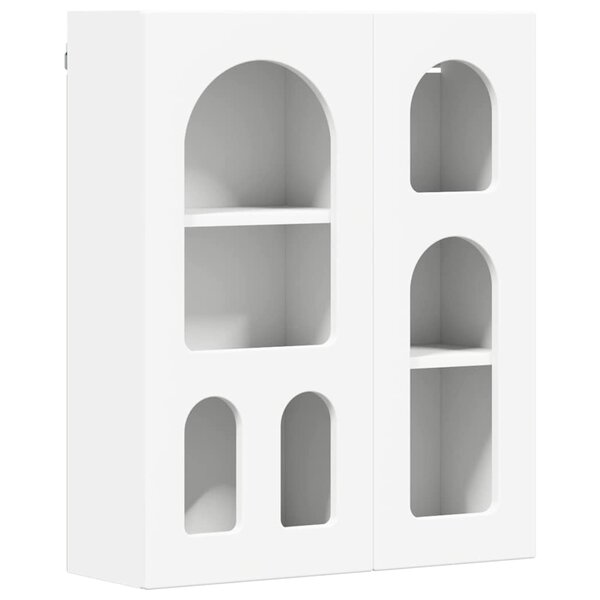 vidaXL Armoire suspendue Blanc 59 x 20 x 71 5 cm Bois d'ingénierie