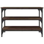 vidaXL Banc à chaussures chêne marron 70x38 5x49 cm bois d'ingénierie
