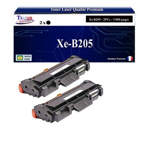 T3AZUR -2x Toners compatibles avec Xerox B205 B210 B215 (106R04347/106R04346) - Noir