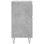 vidaXL Buffet gris béton 40x35x70 cm bois d'ingénierie