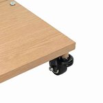 vidaXL Pied de parasol 26.75 kg Bois Clair Carré Réglable