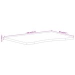 vidaXL Dessus de bureau avec courbe 110x60x2 5 cm manguier massif brut