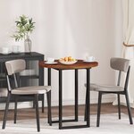 vidaXL Plateau de table Marron Clair Ø 70 x 2 5 cm