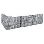 vidaXL Coussin 4 Pièces Gris clair 70 x 70 x 54 cm Polyester