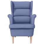 vidaXL Fauteuil bleu jean 74x84x100 cm tissu