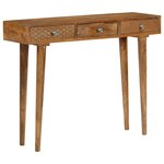 vidaXL Table console Bois de manguier massif 102x30x79 cm